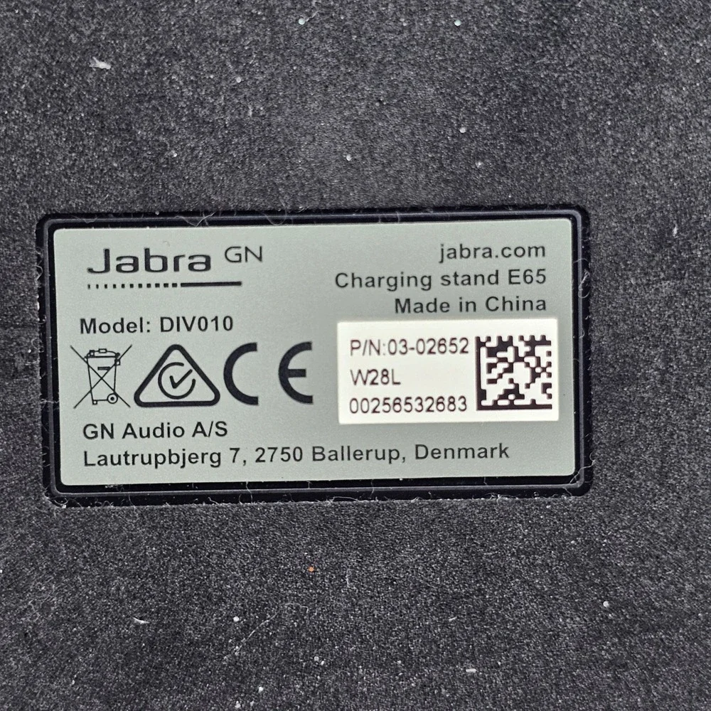 Jabra Evolve 65 Wireless Bluetooth Headset HSC018W with Charging Stand & Case